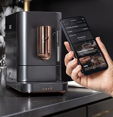 Automatic coffee grinder coffee machine, built-in milk frother, adjustable coffee bean grinder, one-button brewing function