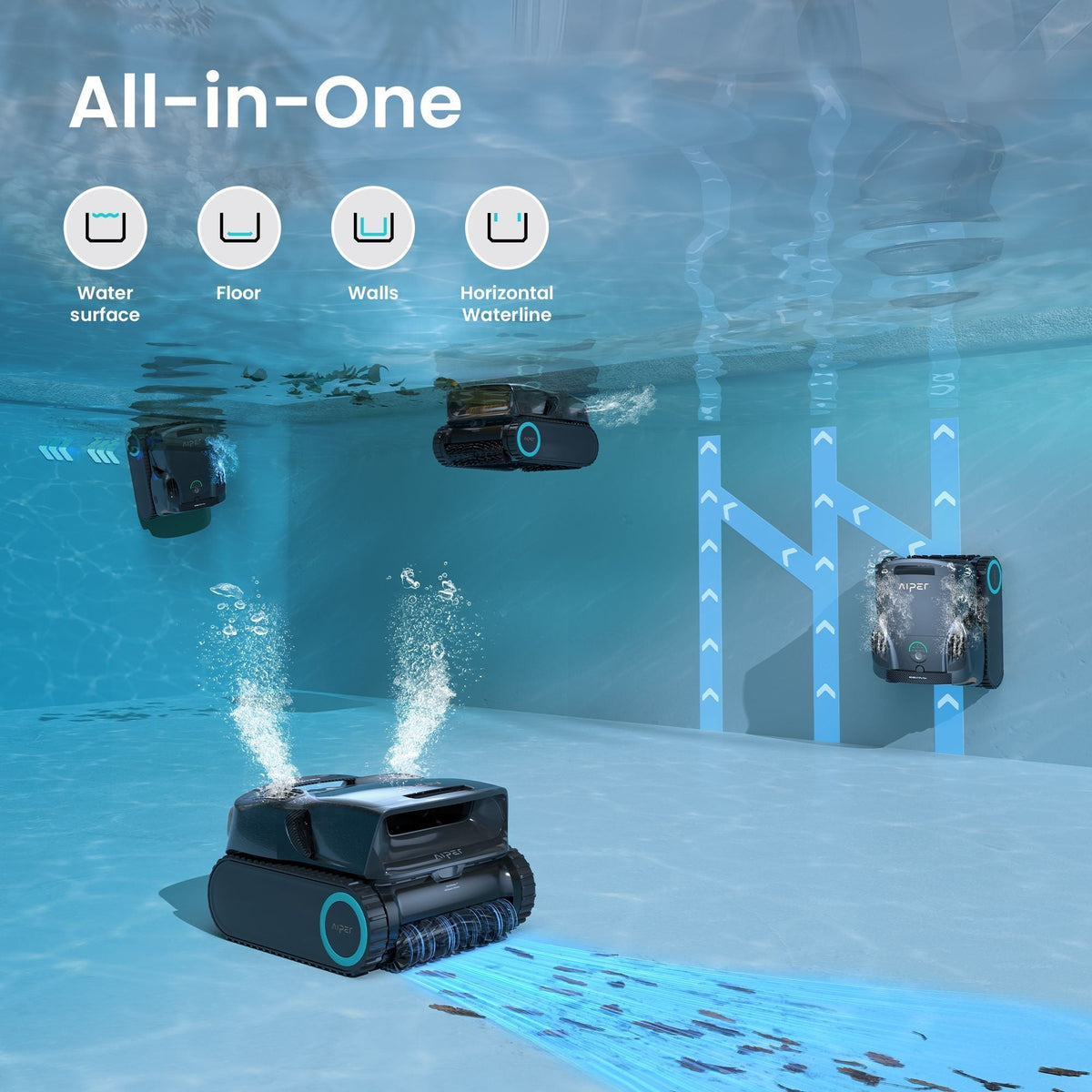 X1 Pro Max All‑In‑One Smart Cordless Robotic Pool Cleaner for Comprehensive Pool Care
