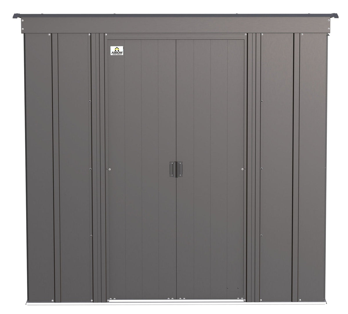 Arrow Classic Galvanized Steel Storage Shed, Charcoal, 6-ft x 4-ft