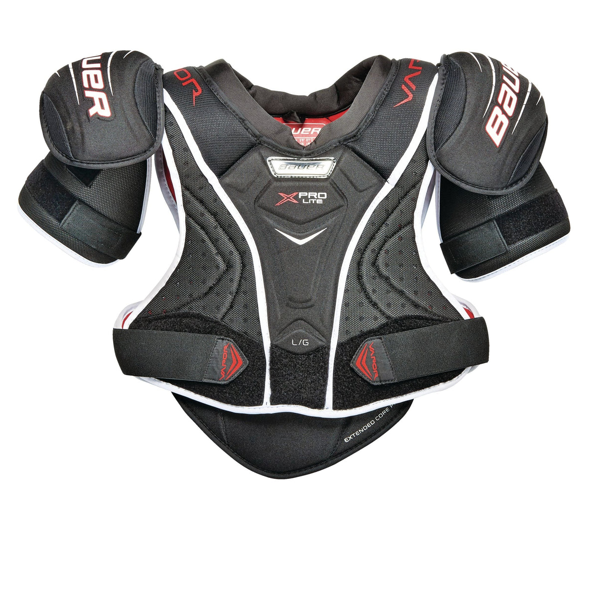 Vapor X Pro Lite Junior Hockey Shoulder Pads, Comfortable and Lightweight, Black