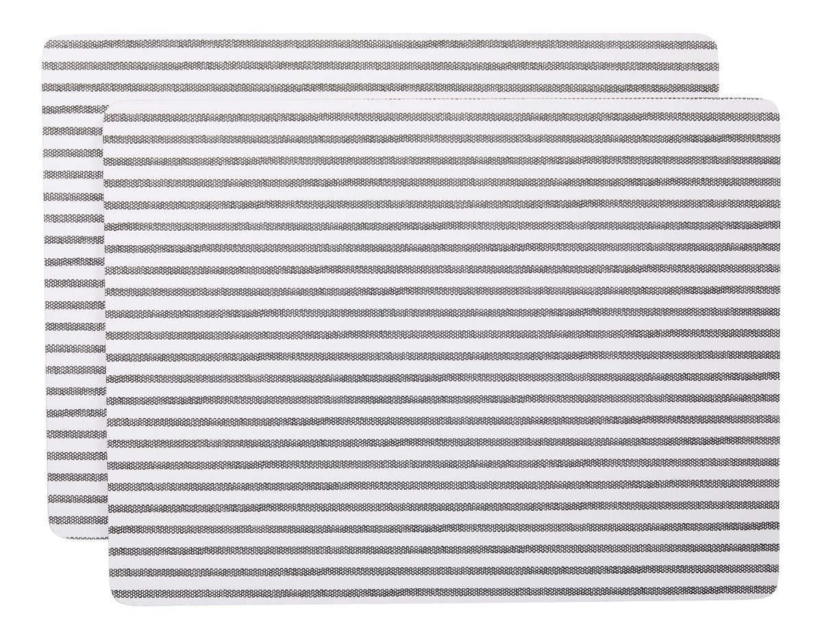 CANVAS Striped Rectangle Cork Placemat Set, Multi-Coloured, 11-in x 15-in, 2-pk