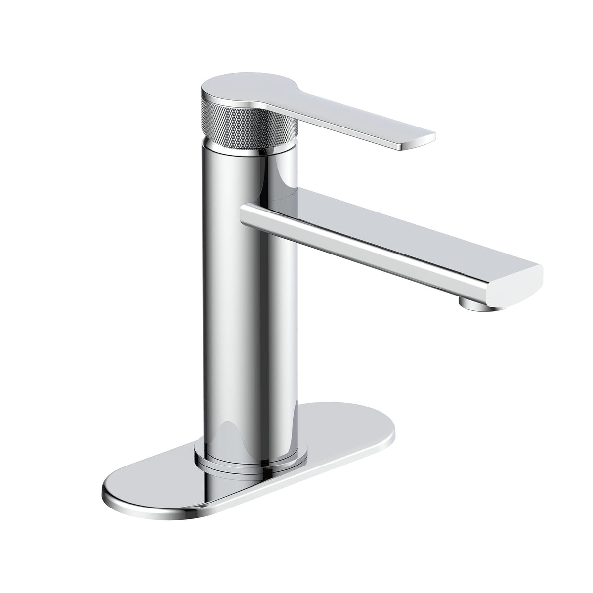 Sia 1-Handle Lavatory Faucet with Knurled Accents, Chrome