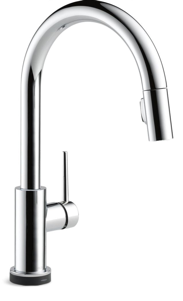 Delta Trinsic Faucet Single Handle High Arc Pull Down Kitchen Faucet