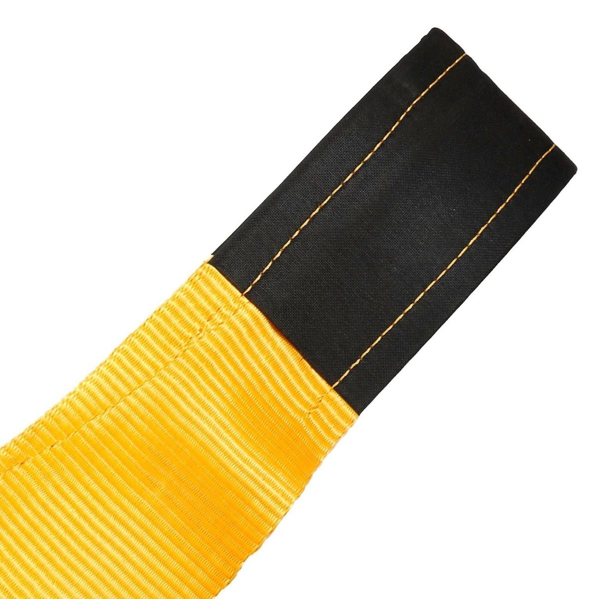 Heavy-Duty 75000-lb Break Strength Looped End Recovery Strap, Yellow, 6-in x 30-ft