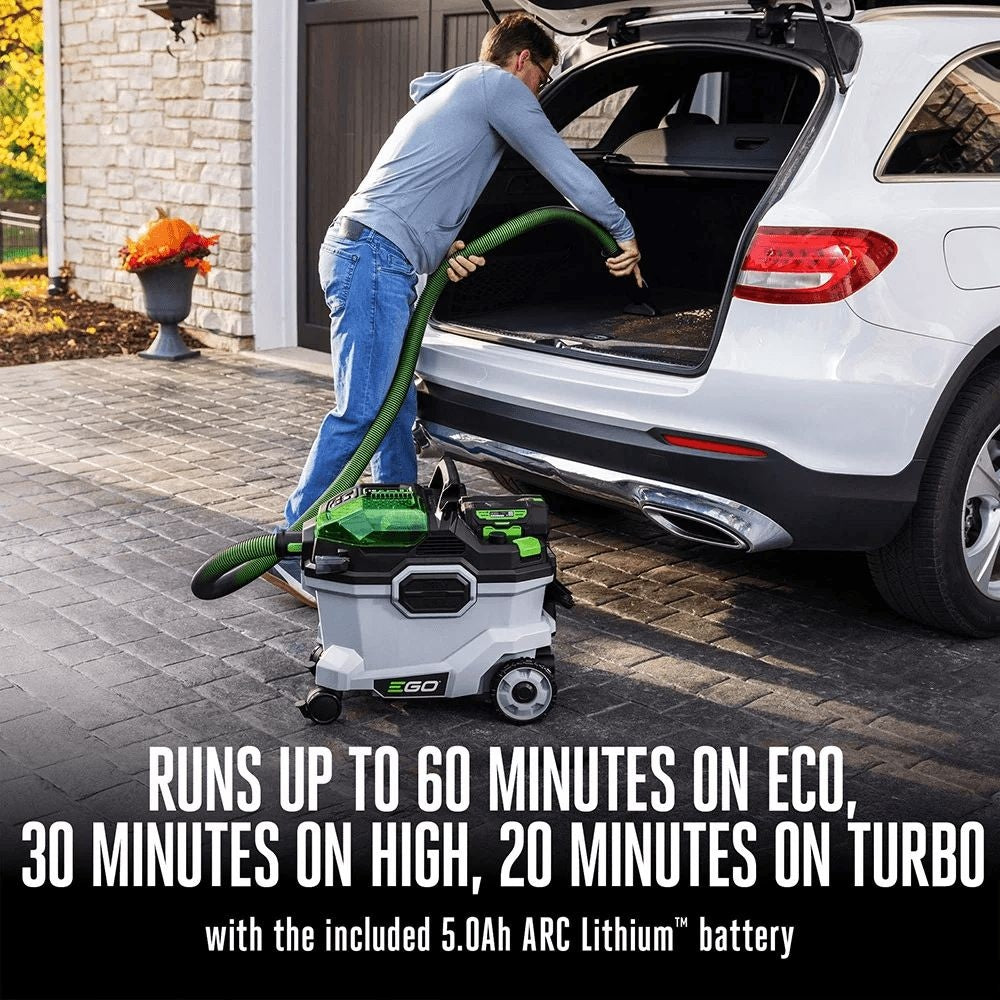56V Wet/Dry Vacuum with Hose and Accessories, Tool Only, 34L, WDV0900