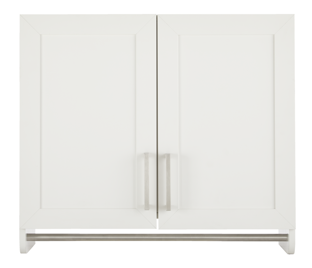 2-Door Wall Laundry Cabinet, White