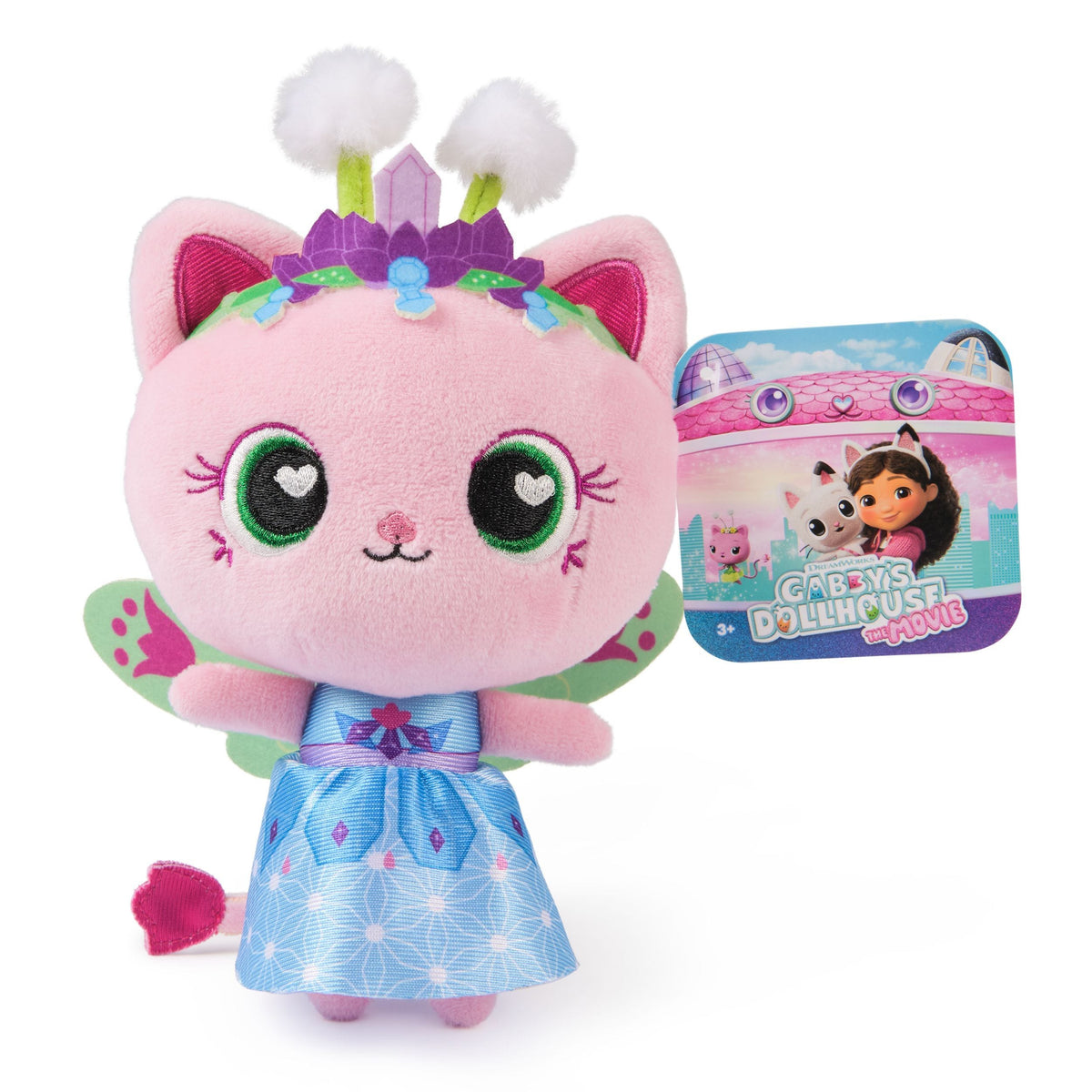 The Movie Official Plush Toy, Cat Stuffed Animal, 8-in Plush, Ages 3+