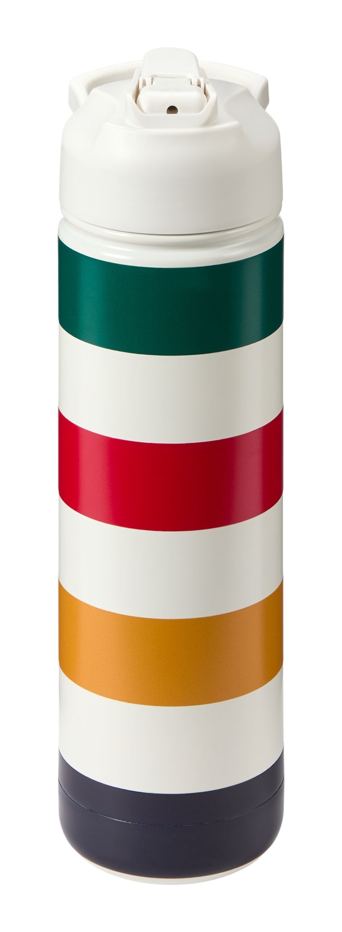 Stripes Signature Water Bottle, 26-oz, White