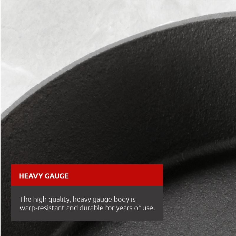 Pre-Seasoned Casserole Dish, Cast Iron, Black, 6-qt