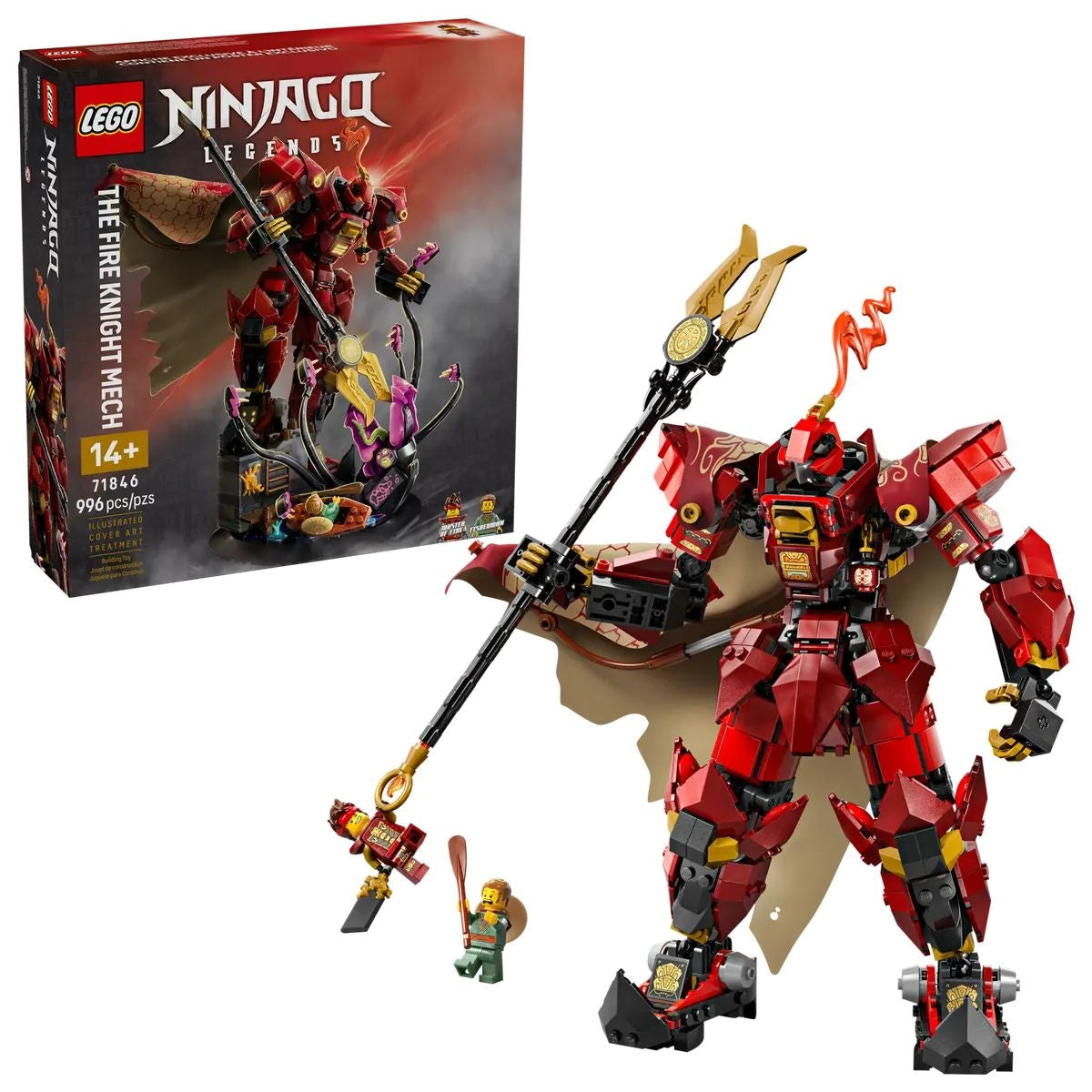 The Fire Knight Mech - 71846, 996-pcs, Ages 14+