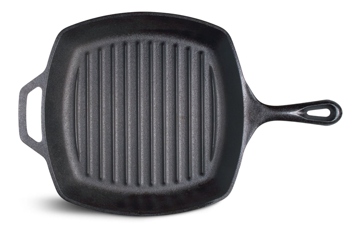 Lodge Seasoned Cast-Iron Grill Pan, 10.5-in (26 cm)