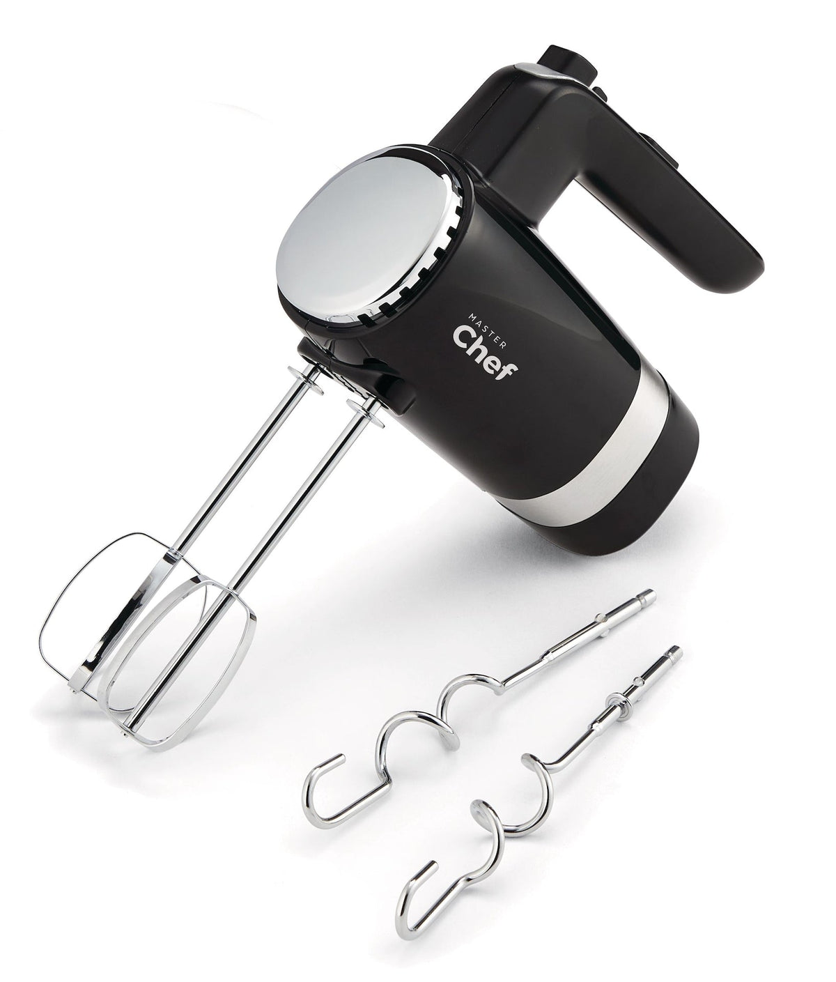 300W 5-Speed Electric Hand Mixer with Storage Base, Black