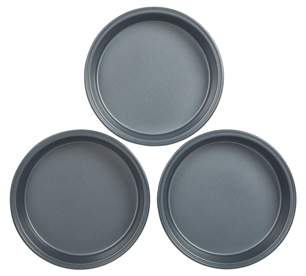 Non-Stick Round Cake Pans, 8-in, 3-pc