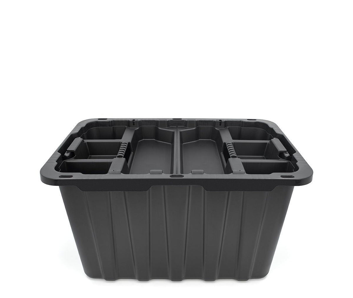 Tote Insert Tray with Carry Handle, Black, 2-pk