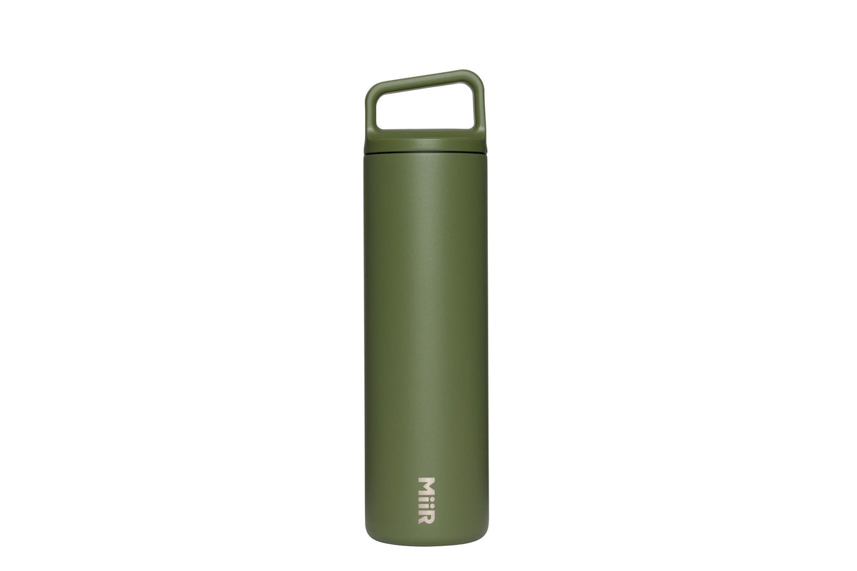 Wide Mouth Stainless Steel Insulated Travel Water Bottle, Evergreen, 20-oz