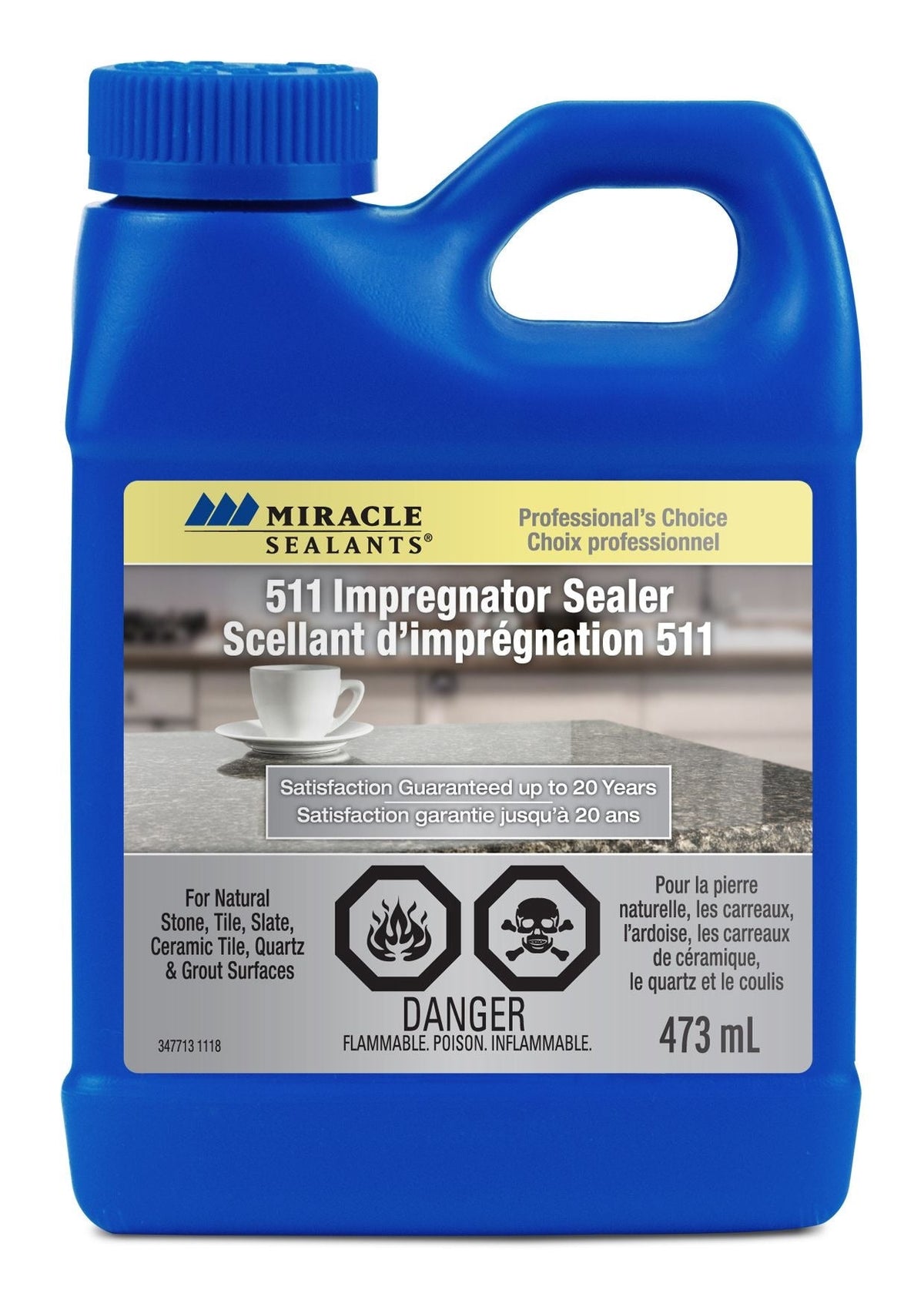 511 Impregnator Sealer For Stone, Ceramic, Quartz, Granite, Clear, 473-mL