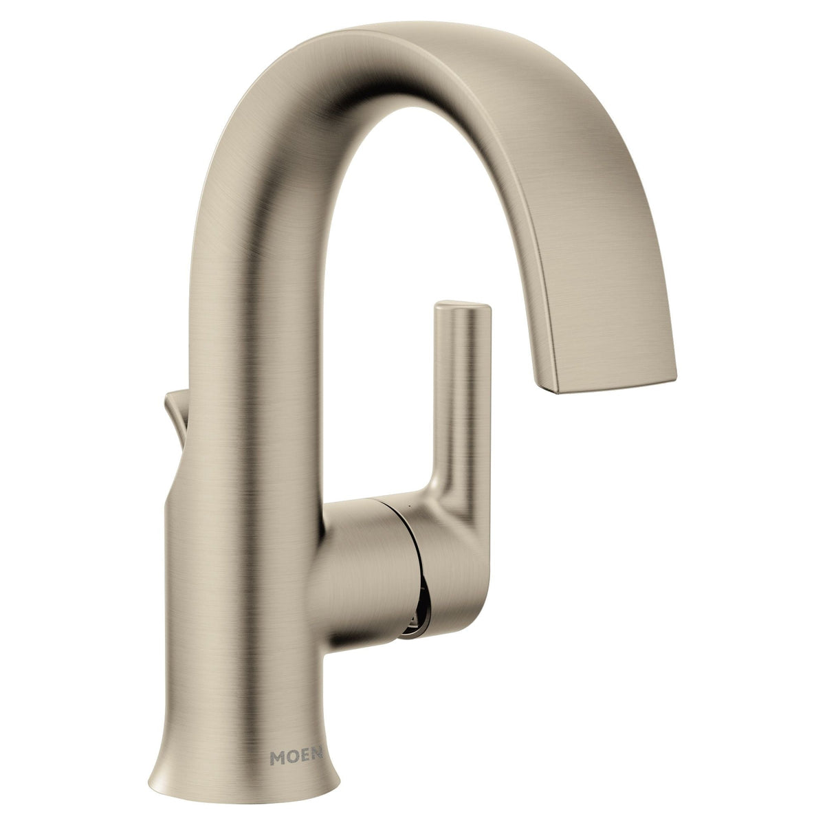 Doux Single Handle Single Hole Bathroom Sink Faucet, WaterSense Certified, Brushed Nickel