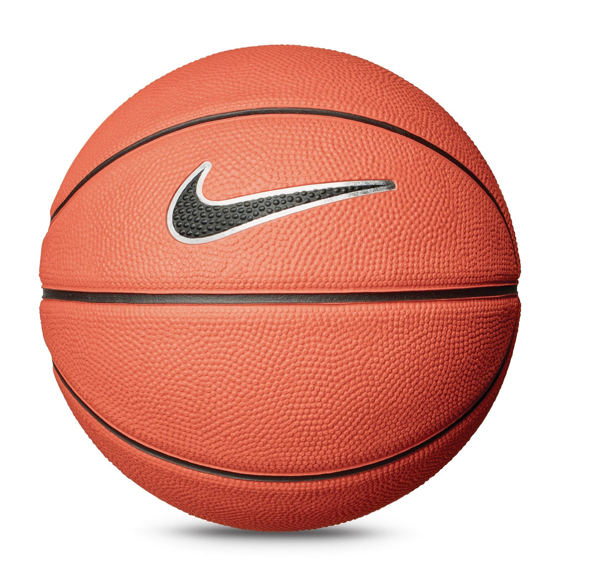 Skills Mini Kids' Indoor/Outdoor Rubber Basketball, Size 3 (22.5-in), Amber/Black/White