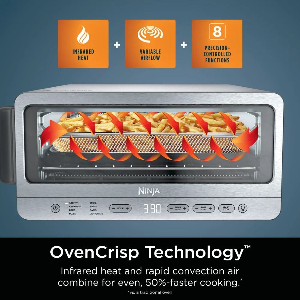 Ninja Flip Space-Saving 8-in-1 Toaster Oven & Air Fryer