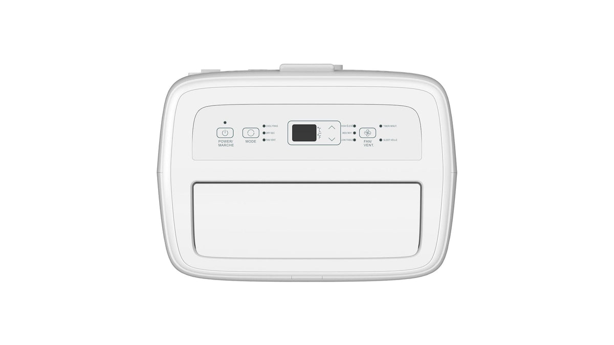 7K SACC (10K ASHRAE) Digital Portable Air Conditioner with Remote Control, 3-Speed, White