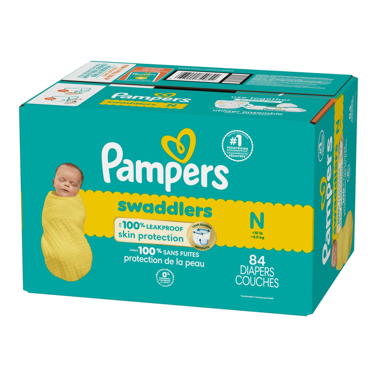 Swaddler Size 0 Newborn Baby Diapers, 84-pc