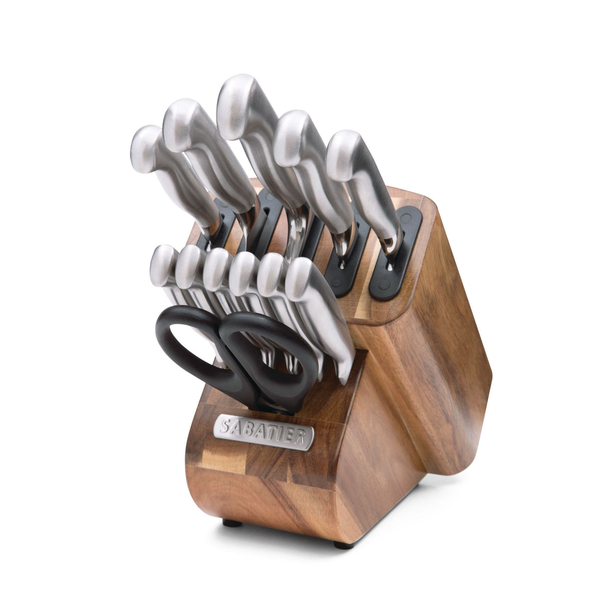 Stainless Steel Knife Block Set with Edgekeeper, 13-pc