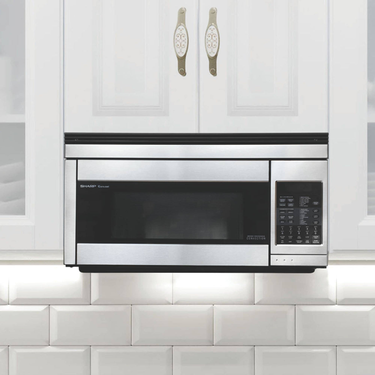Sharp Carousel Over-the-Range Microwave Oven, 1.1-cu-ft