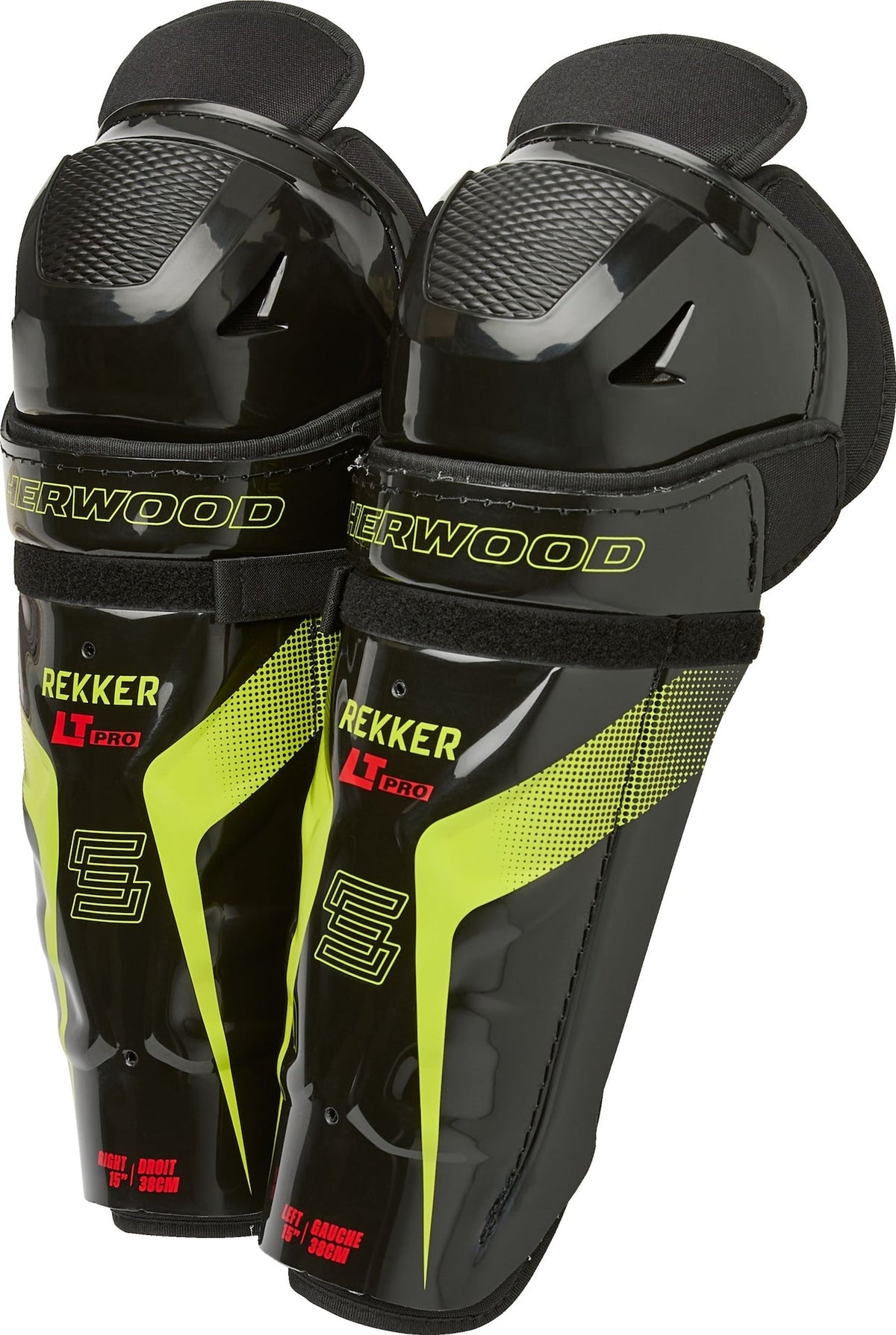 Rekker LT Pro Hockey Shin Guards, Senior, Assorted Sizes