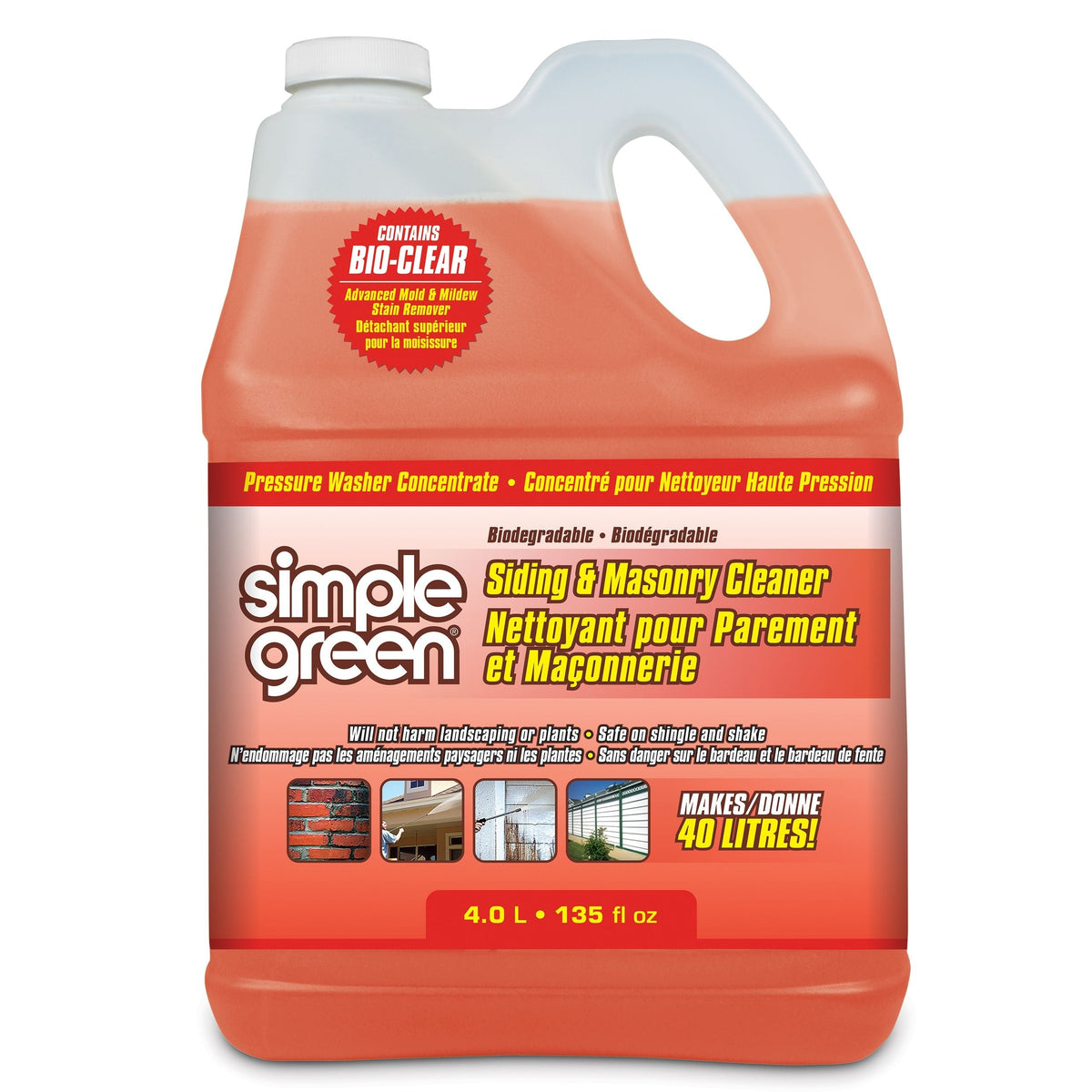 Siding & Masonry Pressure Washer Detergent, 4L