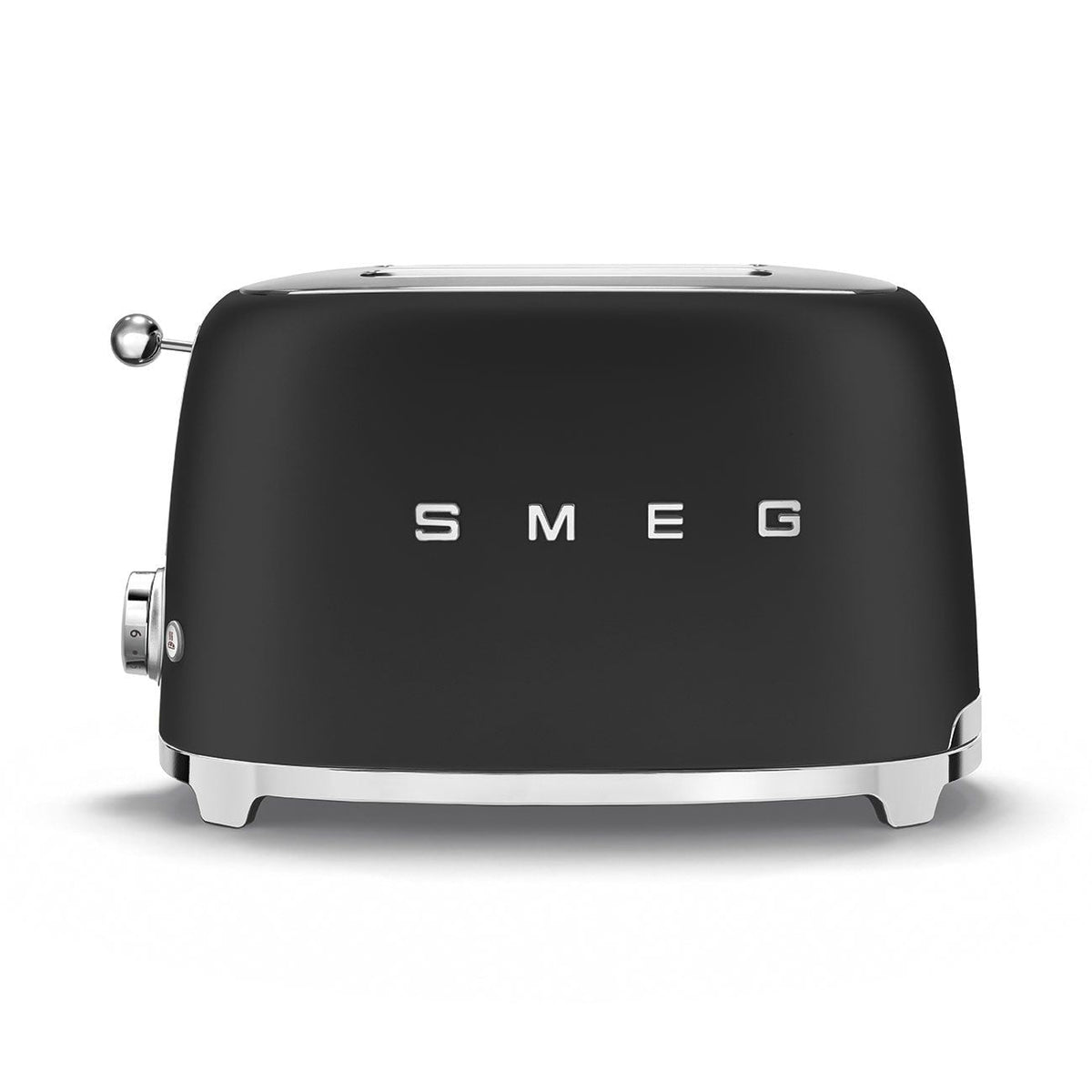 50's Retro Style Wide Slot Pop Up Electric Toaster with 6 Settings, 2-Slices, Matte Black