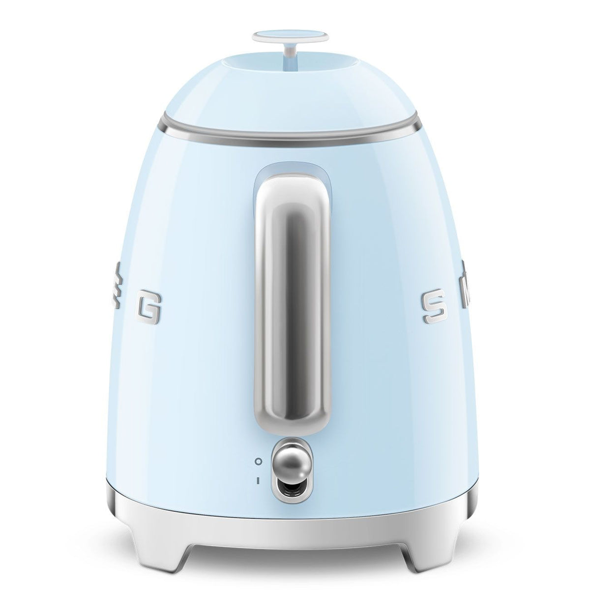 Retro Style Electric Mini Kettle with Cordless Base, Light Blue, 0.8-L