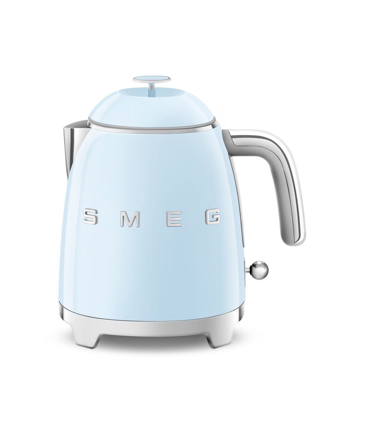Retro Style Electric Mini Kettle with Cordless Base, Light Blue, 0.8-L