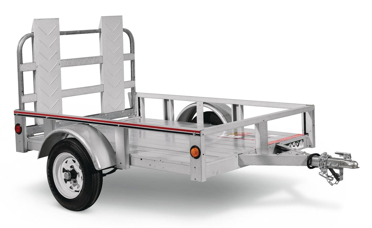 Galvalume Plus Open Rail Trailer, 4-ft x 6-ft