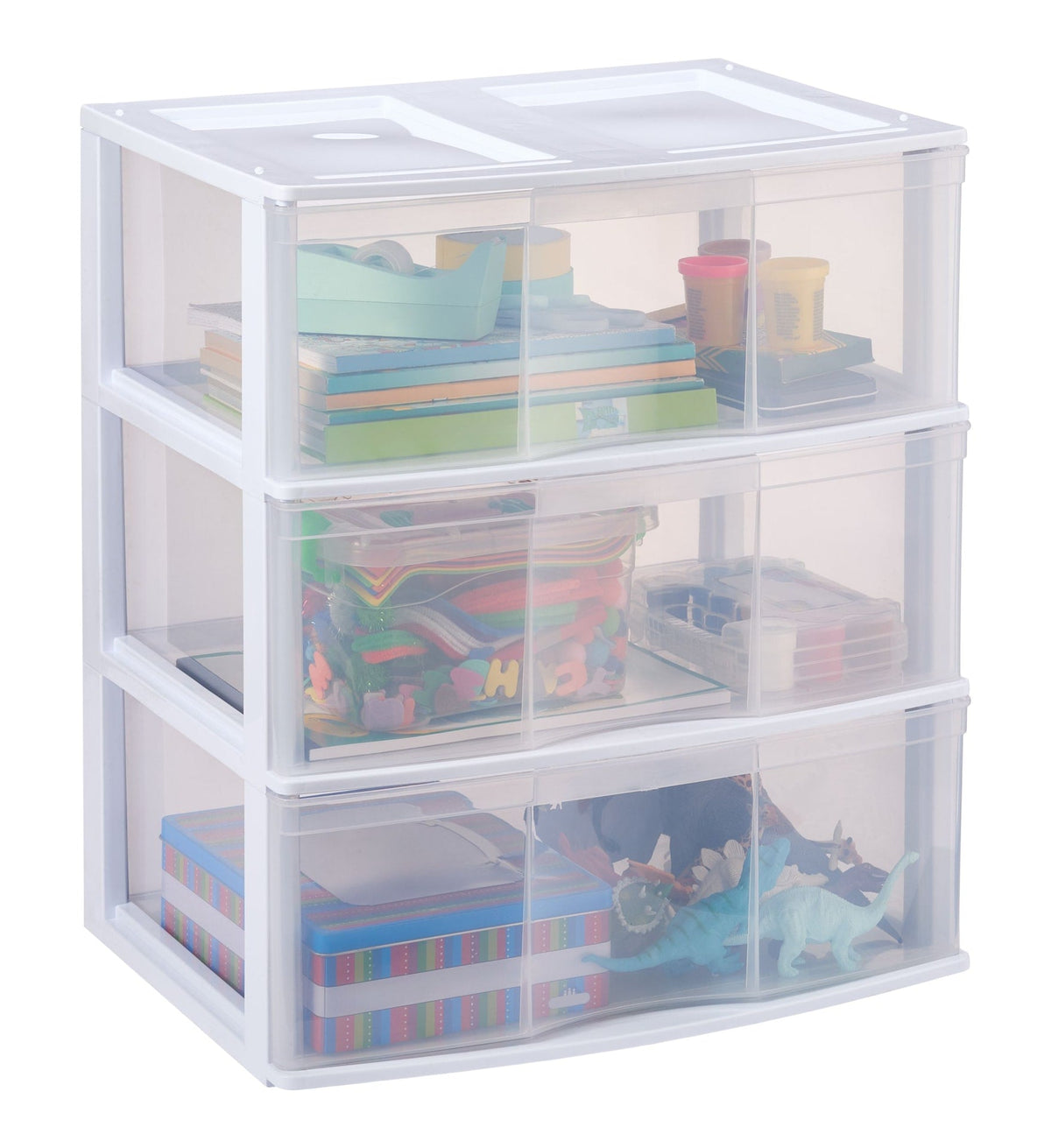 type A Wide 3-Drawer Tower