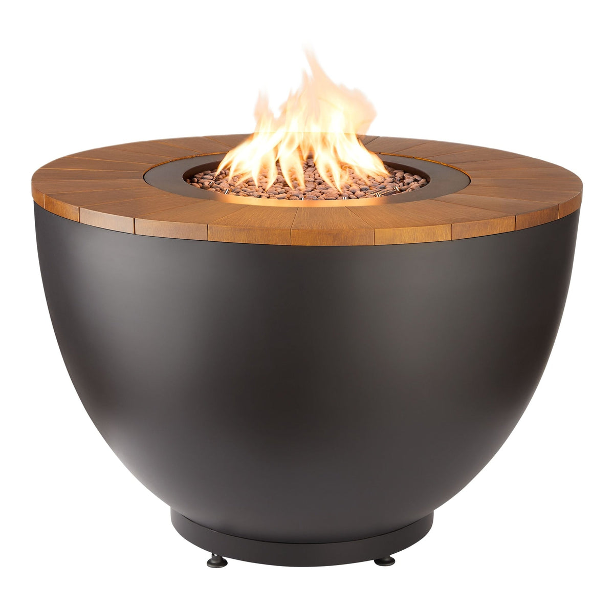 Round Outdoor Gas Fire Table, 65,000 BTUs, 36-in