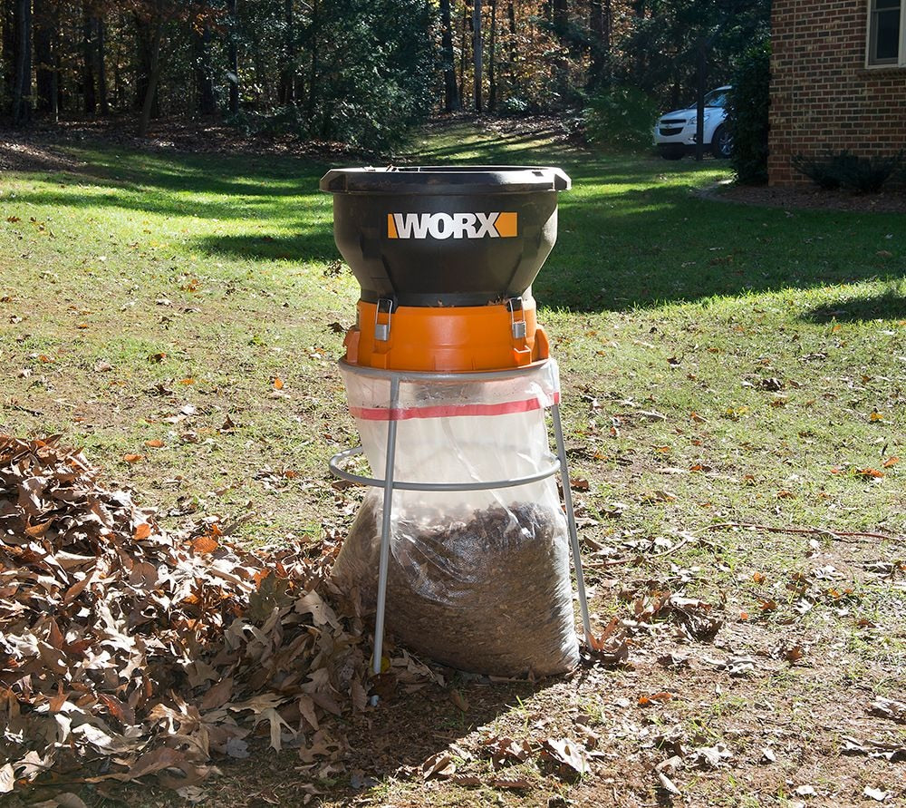 WG430 13 Amp Electric Leaf Mulcher/Shredder, 13-in