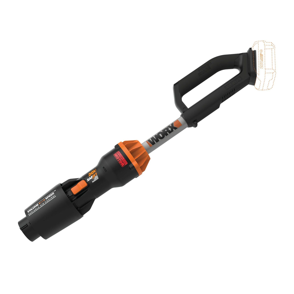 WG543.9 Nitro 20V Power Share Cordless LeafJet Blower with Brushless Motor, Tool Only