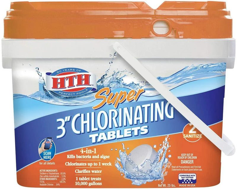 42034 Super 3-inch Chlorinating Tablets for Swimming Pools, 25 lbs Q6127