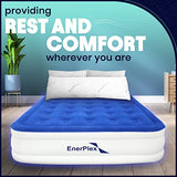 EnerPlex Queen Air Mattress with Built-in Pump - 16 Inch Double Height Inflatable Mattress for Camping
