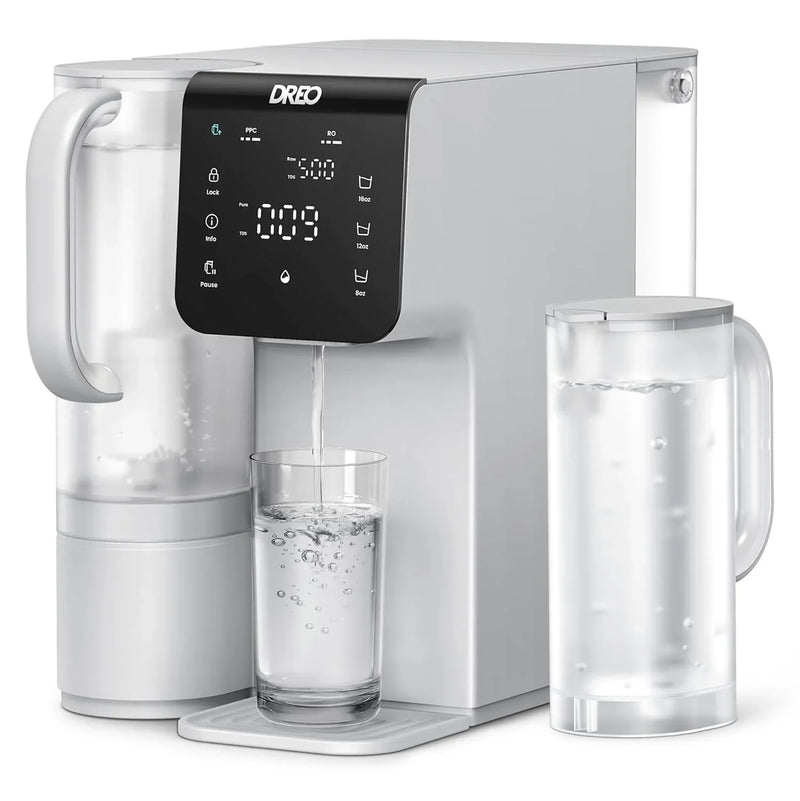 Filter desktop product, 7-stage reverse osmosis water filtration system, no installation required, reduces total dissolved solids content, suitable for water filtration bottles for households and kitchens, with a 3:1 ratio of pure water to wastewater Z436
