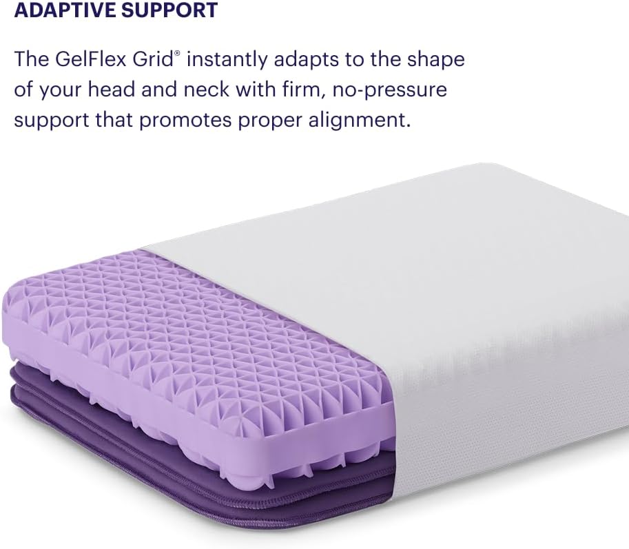 Pillow - The most comfortable pillow that science can conceive. It features an adjustable height pad for personalized height adjustment. It is made of gel elastic grid material and follows ergonomic design. Standard size.