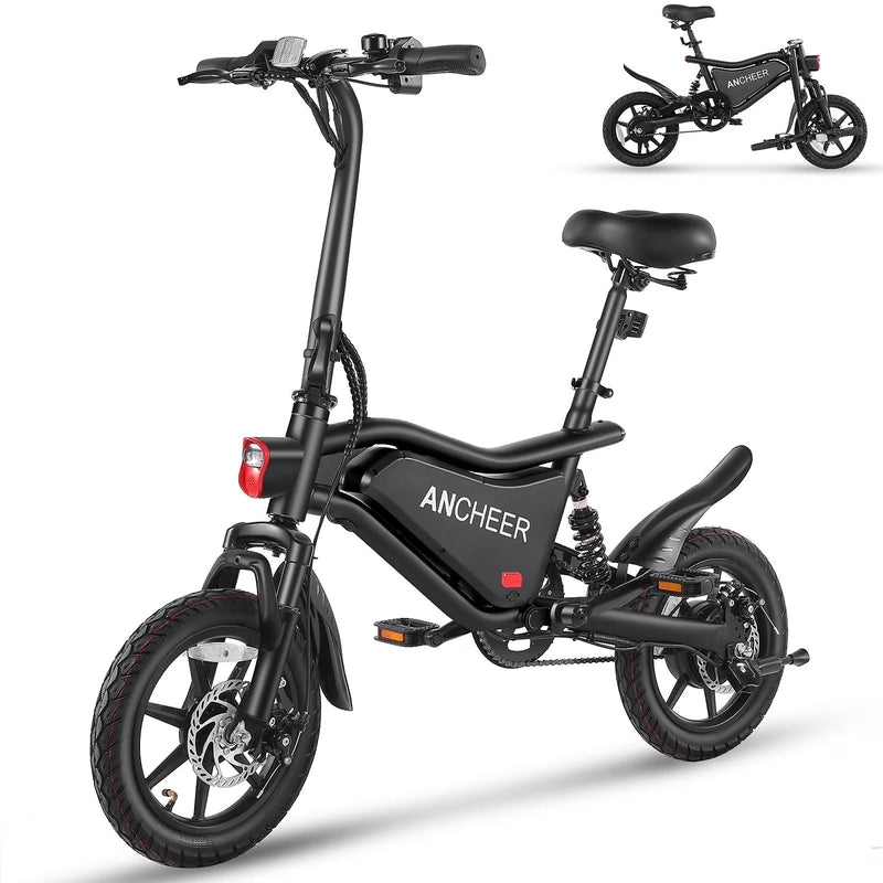 ANCHEER Peak 500W Electric Bike for Adults, Foldable Electric Bikes with 48V 374Wh Battery, 14 in Electric Bicycle for Men Women, LCD Digital... R8011
