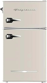 Retro Mini Fridge with Freezer & Side Bottle Opener-Small 2 Door Refrigerator for Office Bar or College Dorm Room-3.1 Cu Ft – 19”"D x 20.5" W x 33.5" H