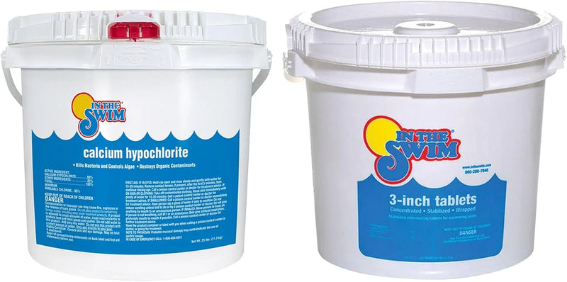 Pool Shock 68% Cal-Hypo Granular Sanitizer for Crystal Clear Water Defends Against Bacteria, Algae, and Microorganisms T5580