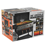 4-Burner 36" Propane Outdoor Griddle with Air Fryer and Hood