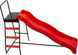 Trampoline Step N Slide | Fun Indoor & Outdoor Ladder and Wave Slide Set – Perfect for Round or Rectangle Trampolines with or Without Net