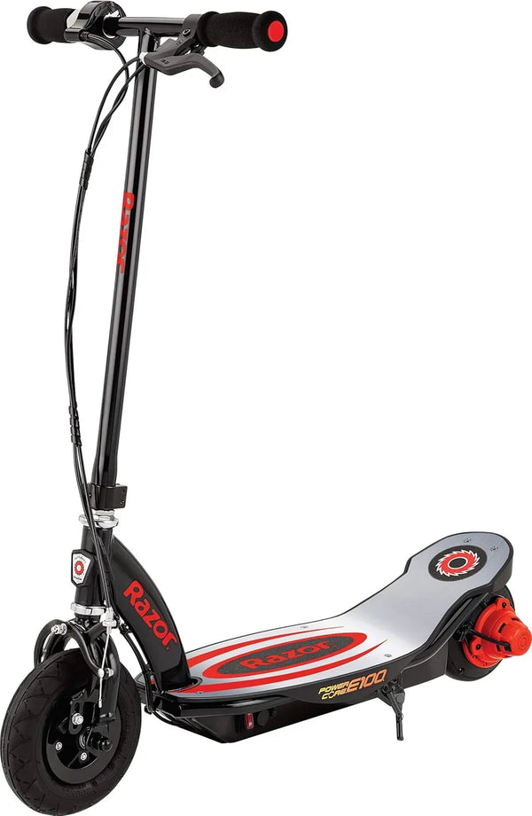 An electric scooter suitable for children over 8 years old - 100-watt hub motor, 8-inch inflatable tires, maximum speed of 11 miles per hour, maximum running time of up to 60 minutes, suitable for users weighing no more than 120 pounds. Z4037