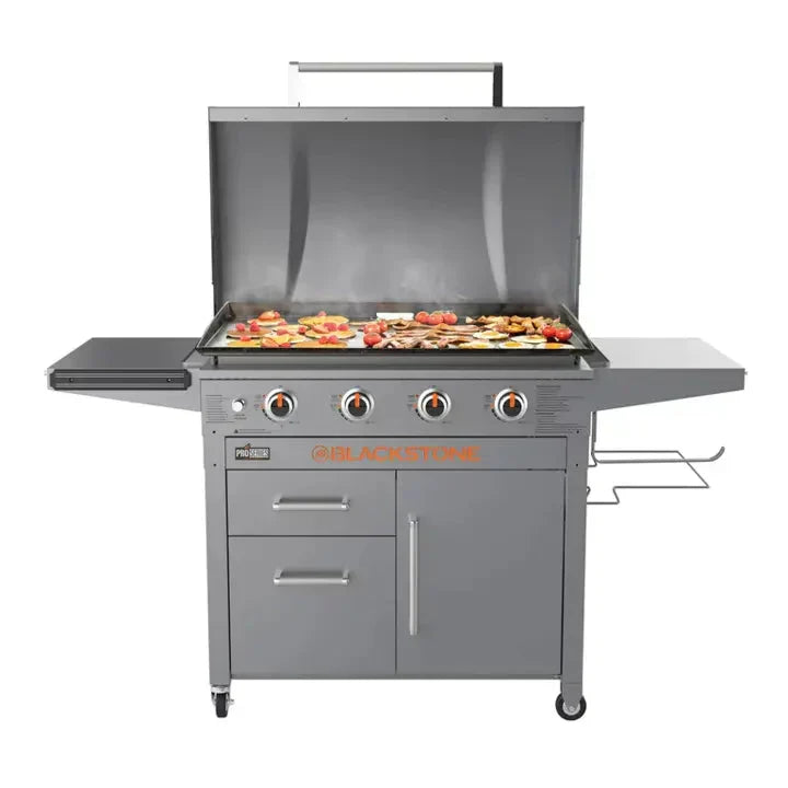 4-Burner 36" Griddle Cooking Station with Hood W6459