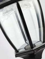 2-Heads Outdoor Solar Lamp Post Lights with Dusk to Dawn Sensor, Classic Exterior Solar Pole Lights with Waterproof, Black Street Lights with Clear Glass for Garden, Patio, Pathway, Driveway