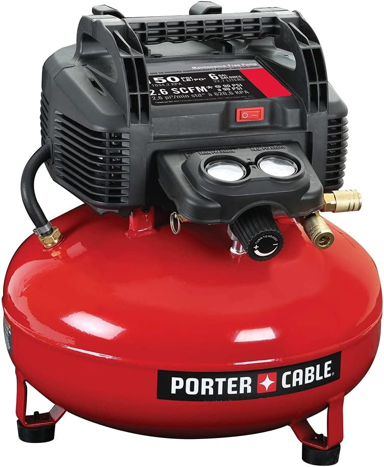 Air Compressor, 6-Gallon, Pancake, Oil-Free M3601